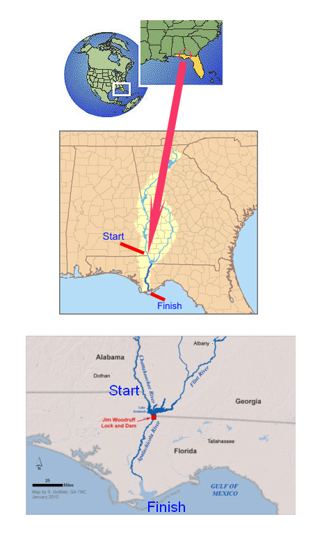 Description: Description: Florida_Map_Apalachicola_Route