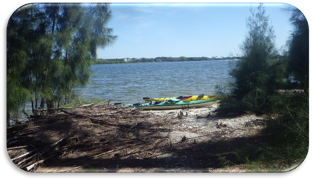 A kayak on the shore of a lake

Description automatically generated