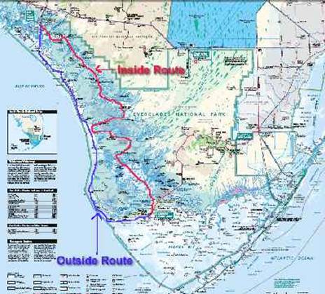 Everglades Wilderness Waterway Map Everglades National Park Wilderness Waterway Kayak Trip